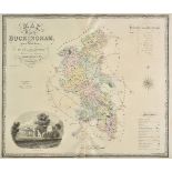 Greenwood (C. & J.). Map of the county of Buckingham from an actual survey..., 1834 [and] Map of the