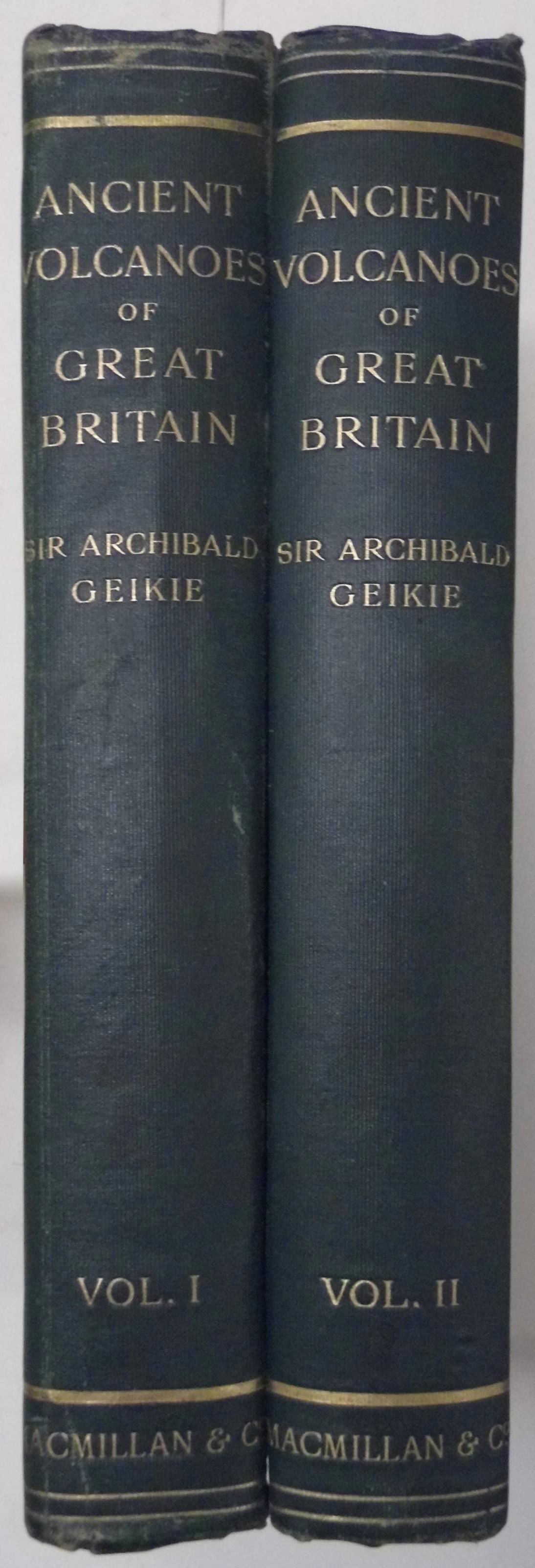 Geikie (Sir Archibald). The Ancient Volcanoes of Great Britain, 2 vols., 1st edition, 1897, seven - Image 2 of 4