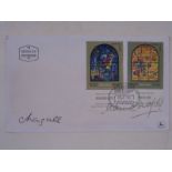 *Chagall (Marc, 1887-1985). Signed First Day Cover, Chagall Windows, Hadassah, Jerusalem, 1962,