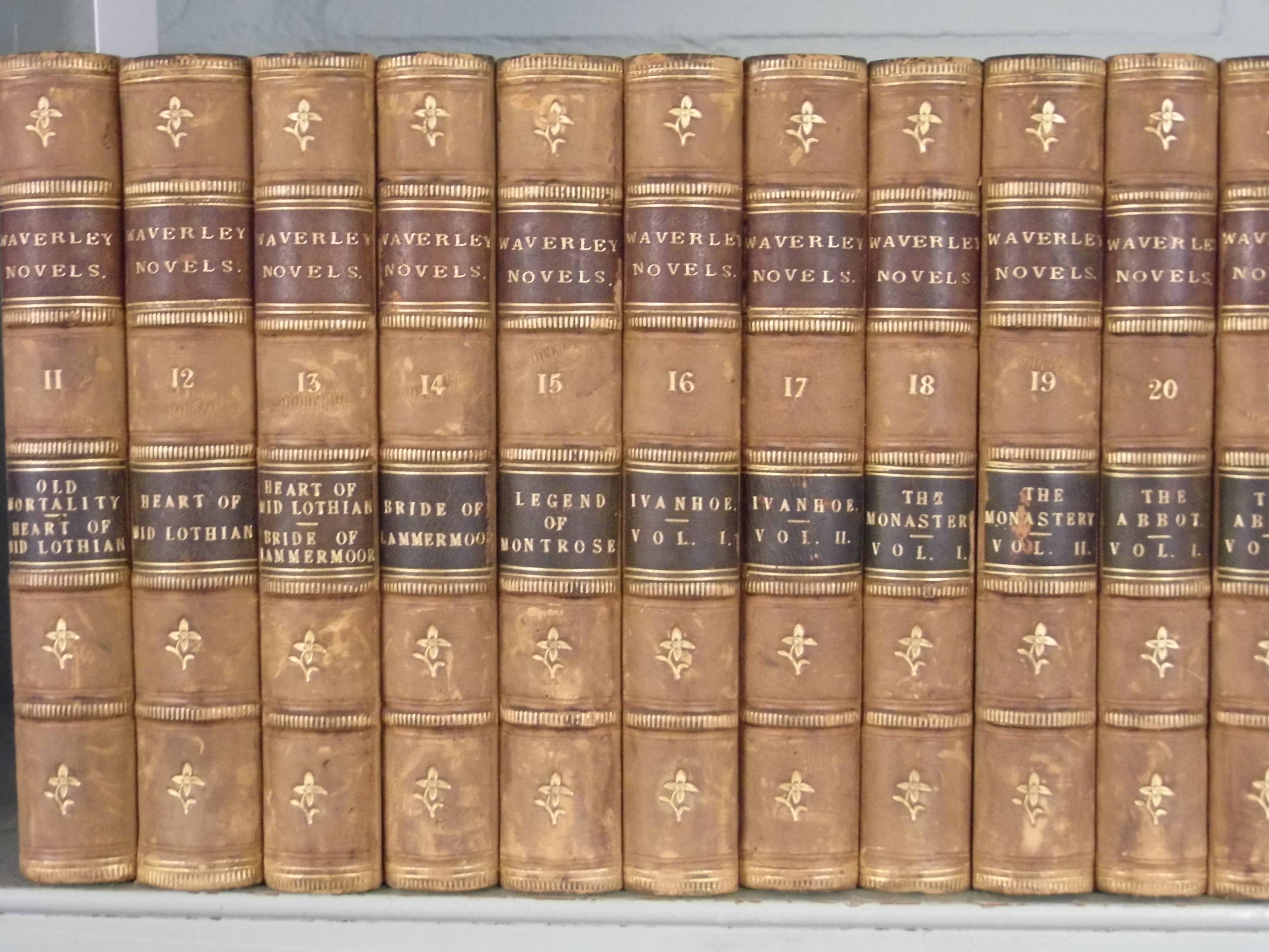 Scott (Walter). Waverley Novels, volumes 11-27 & 39-48 only, Edinburgh & London: Cadell, engraved