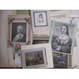 Prints. Miscellaneous collection of prints, watercolours and related material, 19-20th century,