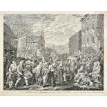 *Hogarth (William). A mixed collection of approximately fifty engravings, mixed editions, late