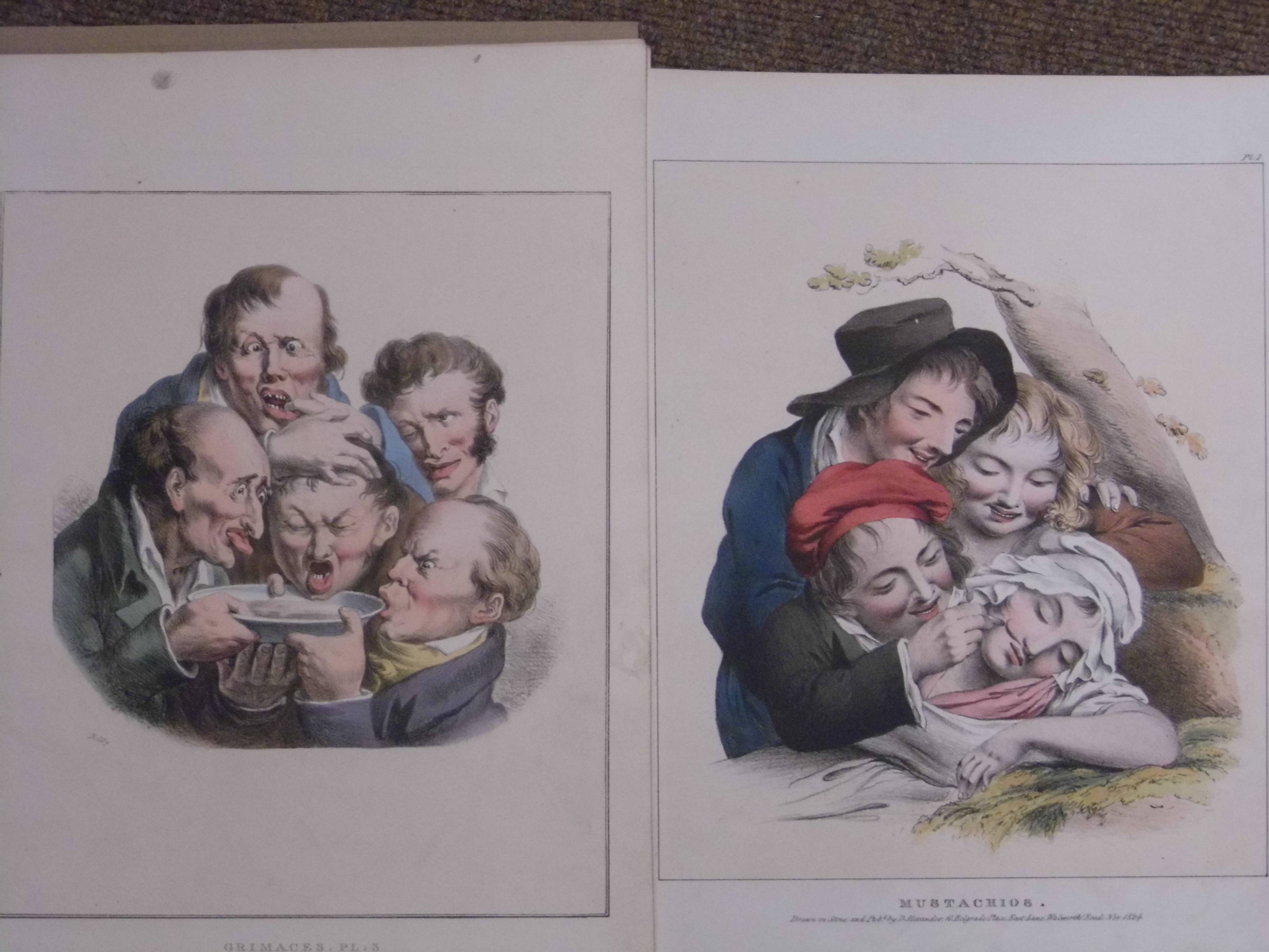 *Boilly (Louis-Leopold, 1761-1845). Grimaces Pl: 1 - 5, published E. & C. Mclean, circa 1823, - Image 2 of 4