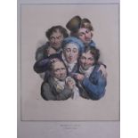 *Boilly (Louis-Leopold, 1761-1845). Grimaces Pl: 1 - 5, published E. & C. Mclean, circa 1823,