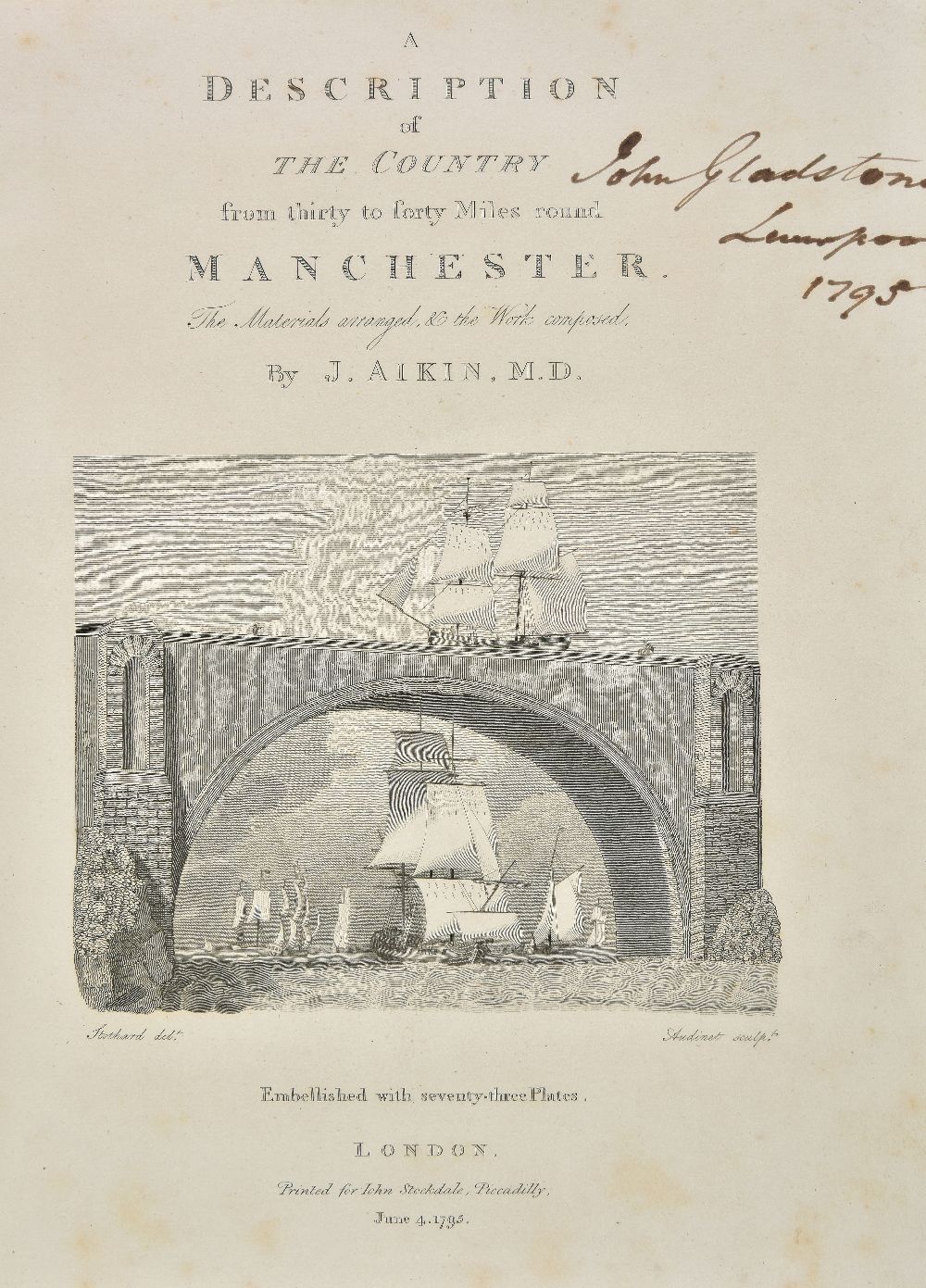 Aikin (J.). A Description of the Country from Thirty to Forty Miles round Manchester, John