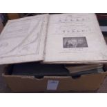 Maps. A large collection of approximately 500 maps, mostly 19th century, British and overseas maps