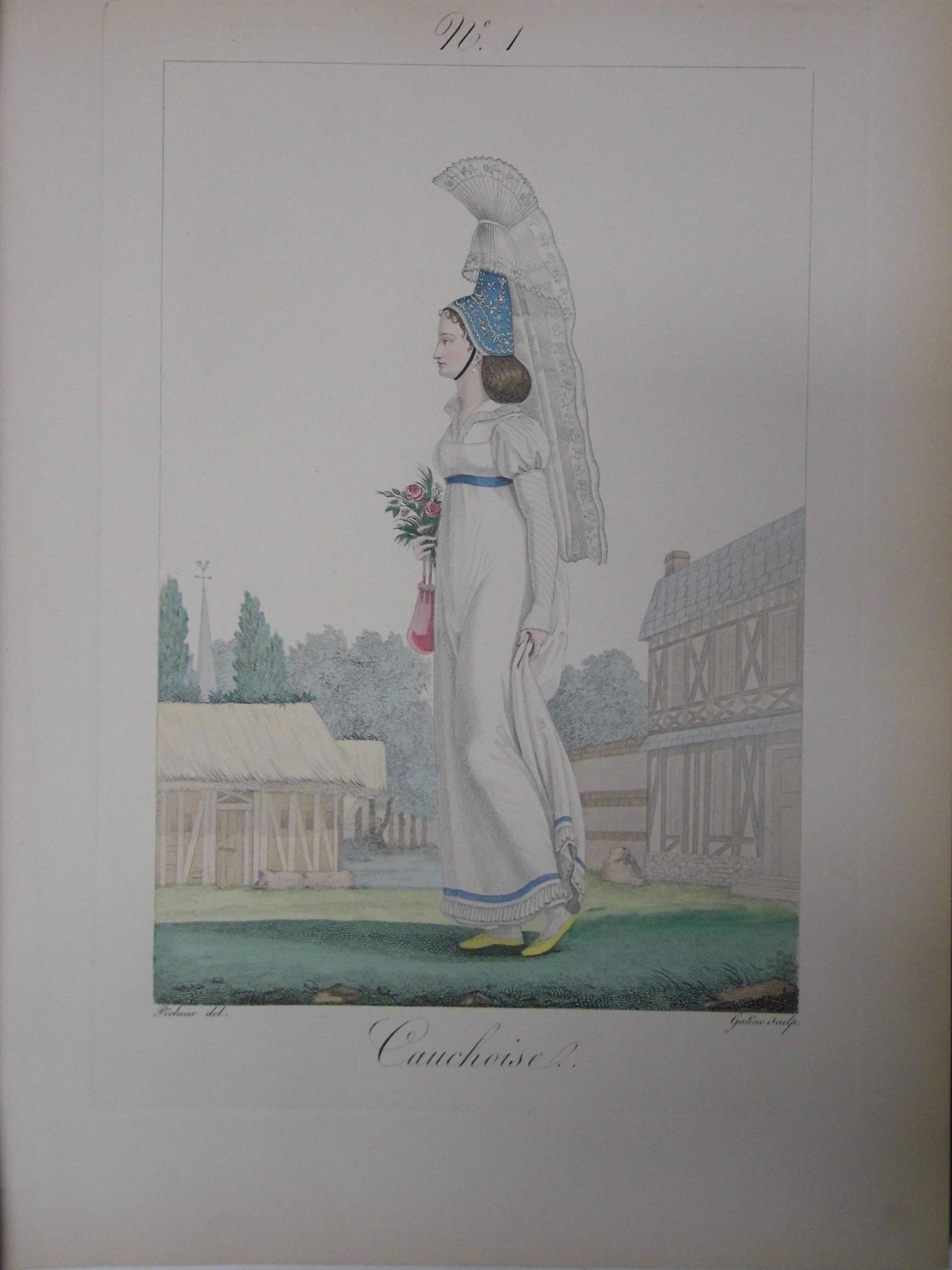 Lante (Louis Marie & Gatine, Georges Jacques). Costumes des femmes du Pays de Caux et de plusieurs