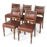 *Library Chairs. 24 Victorian library chairs, comprising 1 armchair and 23 side chairs, each with
