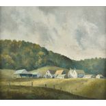 *Haddrell (Trevor, 1945-). Summer landscape with farm, oil on board, signed lower left, 45 x 51