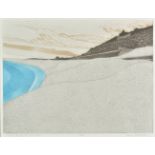 Brunsdon (John, 1933-2014). Chesil Beach at Portland, colour etching with aquatint, signed, titled