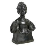 *Drury (Alfred, 1859-1944). Age of Innocence, bronzed plaster bust, modelled as a young girl on a