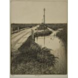 *Taylor (Charles William 1878-1960). Beyond Chadwell St Mary (Essex), etching, signed and numbered