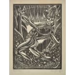 *Kernoff (Harry Aaron, 1900-1974). Leprechaun, 1935, woodcut on wove paper, signed, titled and dated