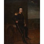 *English School. Portrait of Captain Follett Walrond Pennell, in Royal Navy uniform, circa 1828, oil