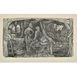 *Calvert (Edward, 1799-1883). The Chamber Idyll, 1831, wood engraving, printed in black ink on