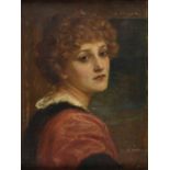 *Canziani (Louise Starr, 1845-1909). Portrait of a Young Lady, oil on canvas, artist's monogram