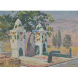 *Madrigali (Olynthe, 1887-1950). Arab Cemetery at Constantine, Algeria, 1925, oil on board, signed