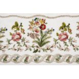 *Embroidery. A large piece of Regency embroidery, circa 1820, hand-worked silk floss embroidery over