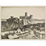 *Rushbury (Henry George, 1889-1968 ). City of Durham, 1934, etching and drypoint on wove paper, from