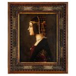 *After Giovanni Ambrogio de Predis (circa 1455-1508). Portrait of Beatrice d'Este, 1490, 19th