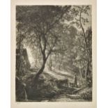 *Palmer (Samuel, 1805-1881). The Herdsman's Cottage, or, Sunset, 1850, etching on pale cream laid