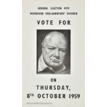 *Churchill (Winston Spencer, 1874-1965). General Election poster, printed by Tulip Press and