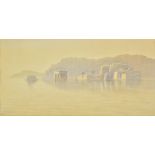 *Sturge (Frederick William, 19th/20th century). Philae:Temples at Dawn, circa 1880, watercolour on
