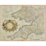*Mercator (Gerard, and Hondius, Jodocus). Cornubia, Devonia, Somersetus, Dorcestria, Wiltonia,