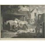 *Pether (William, 1731-1821). Untitled engraving of a farrier at work, published T. Simpson, April