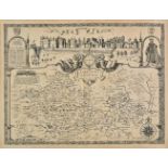 Berkshire. Speed (John), Barkshire described, [1616], uncoloured engraved map, panorama of Windsor