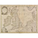 British Isles. Inselin (Charles), Carte des Royaumes d'Angleterre d'Ecosse et d'Irlande avec Les