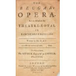Gay (John). The Beggar's Opera..., to which is added, The Musick Engrav'd on Copper-Plates, 1st
