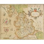 *Lancashire. Saxton (Christopher), Lancastriae comitatus palatin vera et absoluta descriptio,