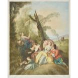 *Allingham (William J., 19th/20th century). Four coloured engravings after J.B. Pater, comprising