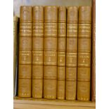 Leland (John). De Rebus Britannicis Collectanea, 6 volumes, Oxford, 1715, folding engraved plates,