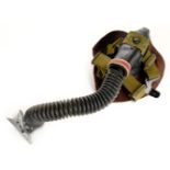 * Luftwaffe. A scarce WW2 German Luftwaffe fighter pilot's oxygen mask, model 10-67, the black r ...