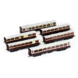 * Railway Interest. A set of six 1 3/4 gauge Caledonian Main Line Coaches built by Eddy Germane ...