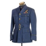 * RAF Uniform. A WWII RAF tunic worn by a Flight Lieutenant, with Observers badge and riband bar ...
