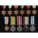 * WWII Medals . 1939-45 Star, Atlantic Star, Africa Star, Pacific Star, Burma Star, Italy Star, ...