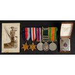 * WWII Medals. A group of five to Private H. Williams, Devonshire Regiment 1939-1945 Star, Franc ...