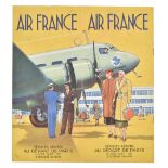 * Civil Aviation – Air France. A collection of approximately 80 items of printed paper ephemera ...