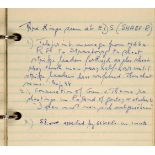 D-Day Intelligence Notebook. A small notebook kept by Major John Jerome Stonborough (1912-2002), ...