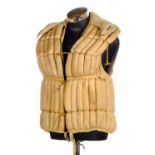 * Luftwaffe. A WWII Luftwaffe life preserver (Schwimmweste) type 10-76B-1, with 9 kapok sections ...