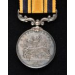 * South Africa 1877-79, no clasp (1810 Pte D. Wilkieson. 91 st Foot), engraved in large upright ...