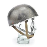 * Polish Paratroopers Helmet. A WWII No.1 Polish Paratroopers Helmet, painted with camouflage an ...