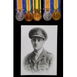 * WWI Medals. A Great War "Battle of Beersheba" casualty group group of three to Lieutenant Will ...
