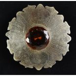 * The Cameronians. A Victorian Scottish Pipe-Major's plaid brooch of The Scottish Rifles, the sh ...