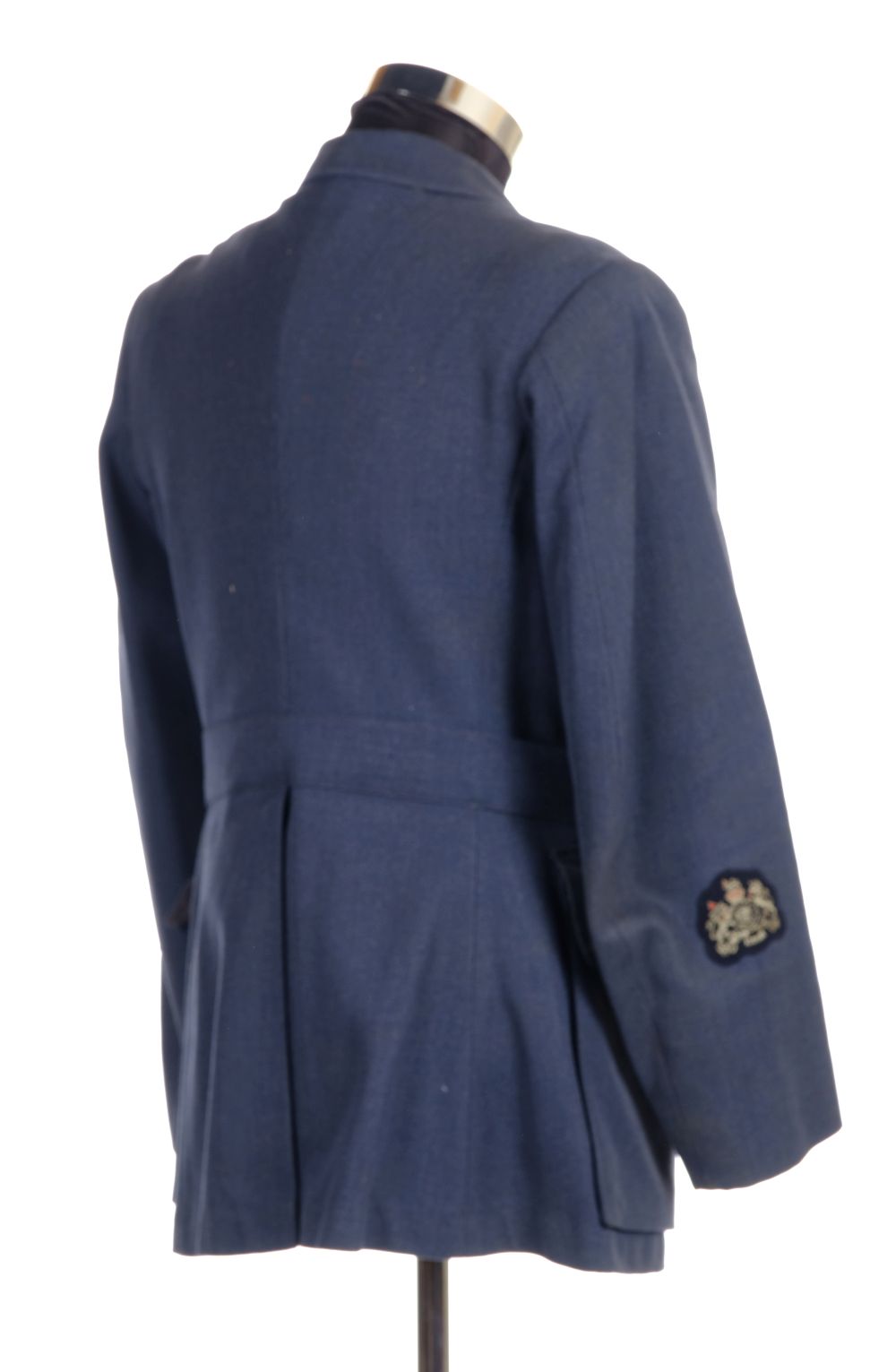 * RAF Uniform. A WWII RAF uniform worn by an Air Gunner, with cloth badge and King's crown brass ... - Image 2 of 4