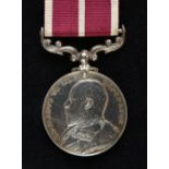 * Army Meritorious Service Medal, E.VII.R. (Serjt: J. Fitzgibbon. 27 th Foot.), good very fine a ...