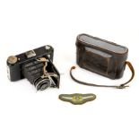 * Imperial Japanese Army Air Force. A WWII period Victory camera in a brown leather case plus a ...